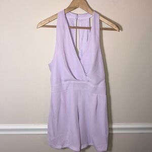 AXParis Purple 12 Halter Chiffon Shorts Romper NEW